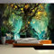 Fototapete 3D Romantische Fantasie Wald Baum Handgemalte Wandbilder Wohnzimmer TV Sofa Kinder Schlafzimmer Hintergrund Tapete Wände,350x245cm
