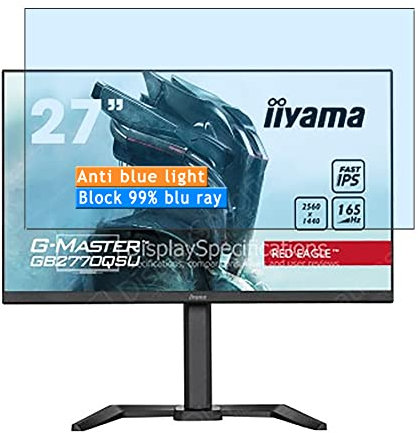 Vaxson 2 Stück Anti Blaulicht Schutzfolie, kompatibel mit Iiyama G-Master GB2770QSU-B5 27 Monitor, Displayschutzfolie TPU Folie Bildschirmschutz [nicht gehärtetem Glas ]