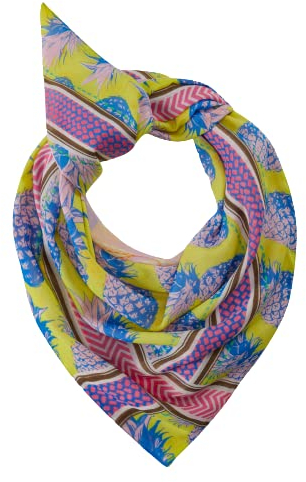 CODELLO nachhaltiges Dreieckstuch mit Ananas und Paisley Print in pink