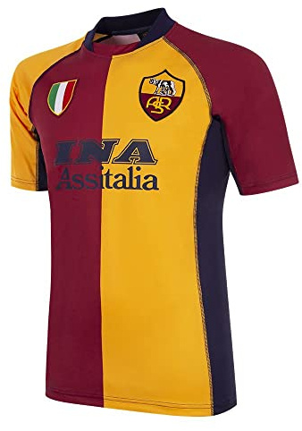 AS Roma Herren Roma Historisches Fußballtrikot (1er Pack)