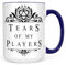 Sweet & Salty RPG Gaming Tassen – Tears of My Players, lustige D&D Dungeon Master Geschenke, Dungeons and Dragons Geschenke für DND-Liebhaber, DND-Zubehör DM, 425 ml, Dunkelblau