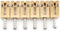 Musiclily Ultra 10,5mm Moderne Pontets Rouleau en Laiton pour Guitare Electrique Style Strat Tele, Couleur Original (Lot de 6)