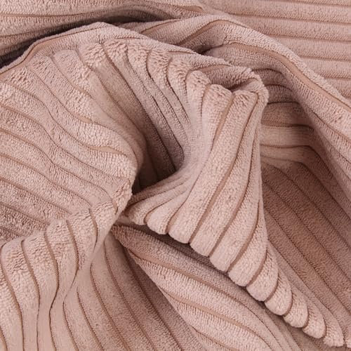 Stoff Meterware Cord Kopalina Möbelbezugsstoff - 1 Meter, Eckbank, Stuhl, Stuhlkissen, Sofa, Couch, Polster, Taschen, Rucksäcke, Accessoires, Deko (Rosa)