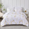 Bettwäsche 135x200 Weiß Gold Aesthetic Marmor Microfaser Bettwäsche Set Luxus Modern Bettbezug Set mit Metallic-Glitzermuster Teenager Wendebettwäsche und Kissenbezug 80x80 mit Reißverschluss