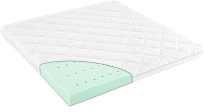 Sämann Laufgittermatratze Cloud SleepPlus 75x100 cm mit Belüftungskanälen - Matratze für Baby - Babymatratze - Oeko-TEX Standard 100 geprüft - Abnehmbarer Bezug mit L-Reißverschluss