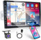 Inefala 9 Pulgadas Pantalla Táctil 1 DIN Radio Coche Inalámbrico Carplay con Android Auto, Actualizar Radio con Bluetooth USB EQ FM SWC Mic Cámara de Seguridad