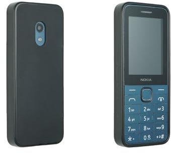 caseroxx Cover per Nokia 225 4G (2024) in nero - Custodia flessibile in TPU in gomma resistente agli urti, custodia su misura con protezione dei bordi e grip antiscivolo