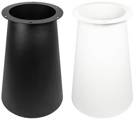 Natural Goods Berlin Conical - Columna de mesa (metal, 72 cm), color blanco