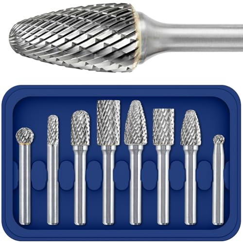 Surluoen Juego de Fresas de Carburo para Soldadura de Metales, Hormigón, Piedra, Madera, Plástico, Grabado, Corte, Limpieza, Pulido, Grabado