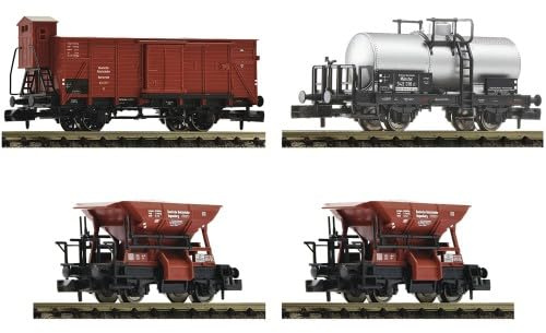 Fleischmann 6660120 N - Set di 4 treni merci DRG
