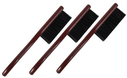 OATIPHO 3stücke Bartbürste aus Holz mit Dichten Borsten für Bartpflege Haarbürste Tragbar für Männer Bartreinigungsbürste mit Vintage Design für Bartstyling und Haarglättung