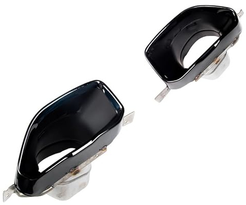 Oneway Satz passgenaue Auspuffblenden passgenau, Schwarz | kompatibel mit BMW 3er G20/G21 M-Pack 2018-2022 - Edelstahl Schwarz
