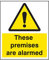 Caledonia Signs 21702D These Premises are Alarmed Sign, Self Adhesive Vinyl, 150 mm x 100 mm
