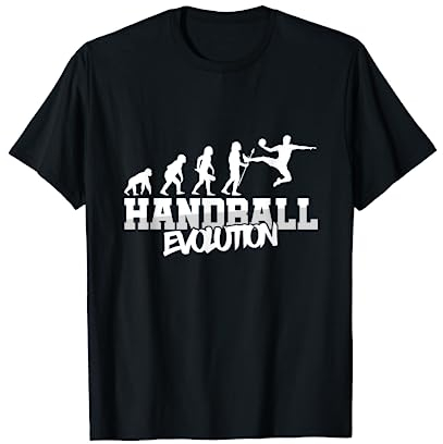 Handball-Spieler Evolution Handballer Handballerin Geschenk T-Shirt