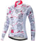 Radtrikot Langarm Damen Mountainbike MTB Trikot Zip Shirts Rennrad Bekleidung Sport Racing Tops für Damen Damen Bouse Herbst Herbst Frühling Atmungsaktiv grau-weiß Größe M