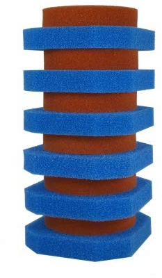 Pondlife Filterschwamm Ersatz-Set für Oase FiltoClear 15000 / 6X blau + 6X rot