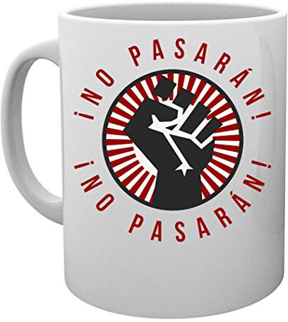No Pasaran Fist Kaffeebecher Tassen Mug Cup