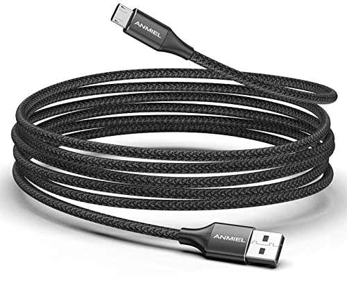 ANMIEL Extra Long Micro USB Cable 5M, Android Fast Charging Cable,Braided USB Charging Sync Cord for Samsung S6/S7/S5,Xbox One S/X,ps4 controller charging cable,Nexus,Kindle Fire,Sony Phone etc