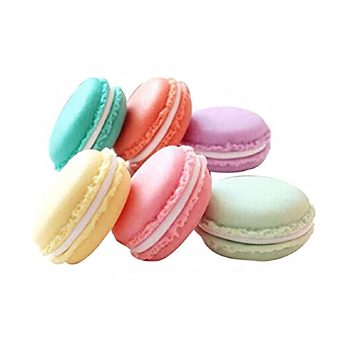 LATRAT Mini-Aufbewahrungsboxen in Macaron-Form, für Schmuck und Kosmetik, Macaron-Box, klein, 6 Stück