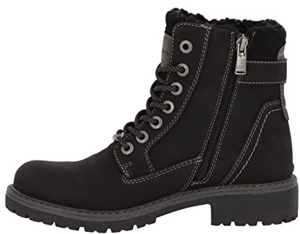 Tom Tailor Damen 4292201 Stiefelette, Black, 38 EU