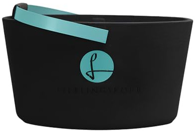 LIEBLINGSKORB Original Black Türkis - ultraleichter, kippsicherer & formstabiler Einkaufskorb - Made in Germany - thermoisolierend & abwaschbar - ideal für Picknick & unterwegs