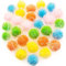 VAPKER 30-teiliges Katzenkugel-Spielzeug, glitzernde Kugeln, extra groß, 5,1 cm, Cat's Favorite Chase, glitzernde Kugeln, glitzernde Lametta-Pompons, farblich Sortiert