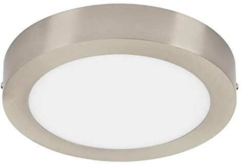TELEFUNKEN - Smarte Led Deckenlampe, Led Aufbauspot, Wifi, Appsteuerung, Sprachsteuerung, Bunte Lichtfarben und Weißtöne, Fernbedienung, 225x38 cm, 18 W, 1800 lm, Matt-Nickel