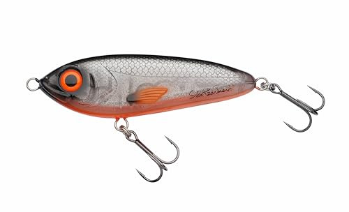 Abu Garcia Svartzonker McTracer Hybrid Jerkbait – Soft and Hard Lure for Pike, Perch, and Trout Fishing – Perfect for Freshwater and Saltwater Fishing, Hand-Painted, 12.5cm &16.5cm Colours Available