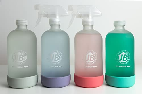JBsol Starter Set - Umweltfreundliche Reinigungsmittel: Allzweck-, Küche-, Bad- und Bodenreiniger. Effektiv, hygienisch, vielseitig und vegan. DIY, biologisch abbaubar, recyclebar als Refill-System