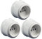 3 enchufes porcelana con tierra blanca 16 A, 250 V