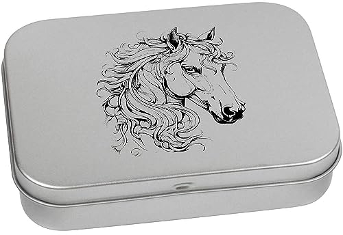 Azeeda 110mm x 80mm 'Pferd' Blechdose/Aufbewahrungsbox (TT00209401)