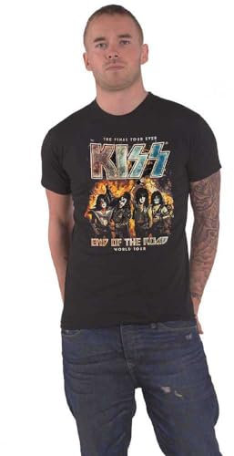 KISS T Shirt End of The Road Final Tour Nue offiziell Herren Schwarz L
