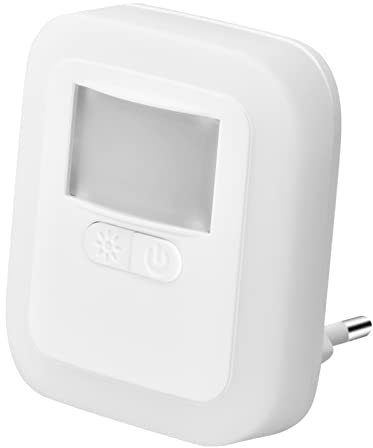 Veilleuse Enfant LED Automatique Dimmable Joyan avec Prise, Veilleuse Bébé, Chambre, Cuisine, Couloir, Escalier (lumière chaude) - Blanc