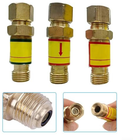 Rückschlagventil für Gasschweißen, automatische Rückstellung, Rückschlagventile für Sauerstoff, Acetylen, Methan (A)