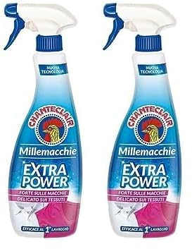 Chanteclair Millemacchie Extra Power, Smacchiatore Contro le Macchie più Frequenti, 500ml (Confezione da 2)