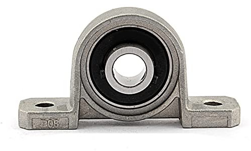 HUONIU KP08 8 mm Wellenunterstützung, montiertes Kugellager mit 2 Bolzen, Kugellagergehäuse