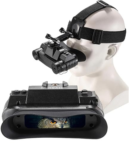 ZXLPHAZ Fernglashelm Nachtsichtbrille 1080P Video 940 nm Infrarot-Wildkamera-Halterung Okular Nachtsichtgerät für die Jagd
