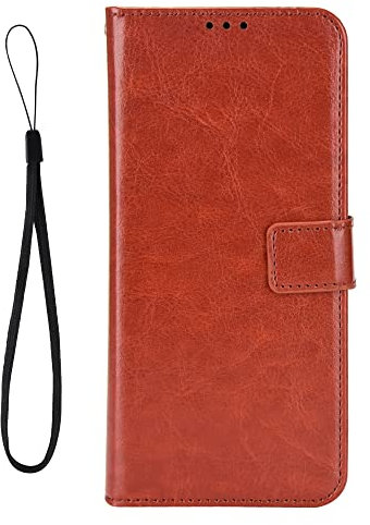 TIANYUE Flip Wallet PU Case for Nokia 108 4G (2024)/HMD 105 5G, Shockproof Phone Case with Card Slots and Kickstand Cover Suitable for Nokia 108 4G (2024)/HMD 105 5G-Brown