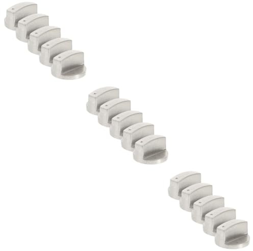 jojofuny 15pcs Stainless Steel Stove Control Knobs Gas Range Oven Knobs Replacement for Gas Stove