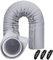 Manchon d'isolation portable pour tuyau de climatisation, convient pour tuyau d'échappement de 12,7 cm et 15 cm de diamètre, couvercle d'aération isolé, facile à installer avec 3 sangles réglables