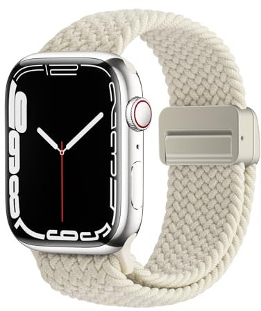 OFFCUP Nylon Cinturino Compatibile con Apple Watch 38mm 40mm 41mm Cinturini Nylon Sport Loop Morbido Regolabiledi Ricambio per iWatch Series 10 9 8 7 6 5 4 3 2 1 SE Ultra da Donna Uomo -Galassia