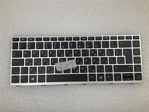 Para HP EliteBook 745 840 846 G5 G6 L14378-BB1 Israel Hebreo teclado retroiluminado