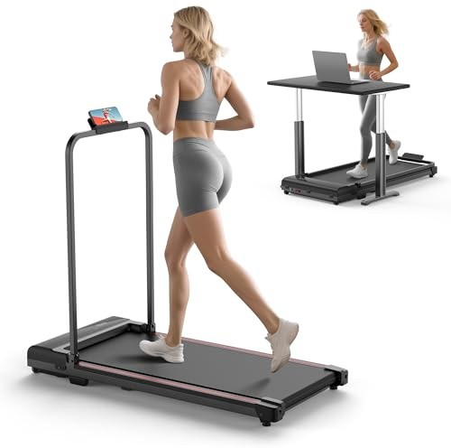 Walking Pad Laufband Für Zuhause - Laufband Klappbar Schreibtisch Klein Tragbares Walking Laufpad Leichtes und Kompaktes Elektrisches Laufbänder Mini Treadmill for Home mit Fernbedienung ShabanJesy