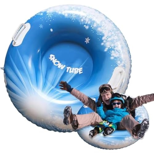 Duroecsain Matelas gonflable pour adultes - Toboggan gonflable résistant hiver - Jouets d'hiver pour aventures, plage, parcs, patinage, Noël, plage, sauvetage, parcs, jardins, patios