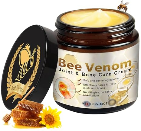 Bee Venom Bienengift Creme - Soothing Bienengiftsalbe - Bienengift Gelenkcreme - Natürliche Bienengiftsalbe Joint Gel für Rücken, Nacken, Knie - Deep Nourishment Beruhigend - Sanfte Pflegend
