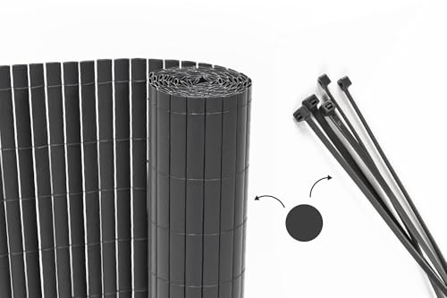 Casanoov Canisse PVC VISO L.5m x H.1,5m Gris anthracite