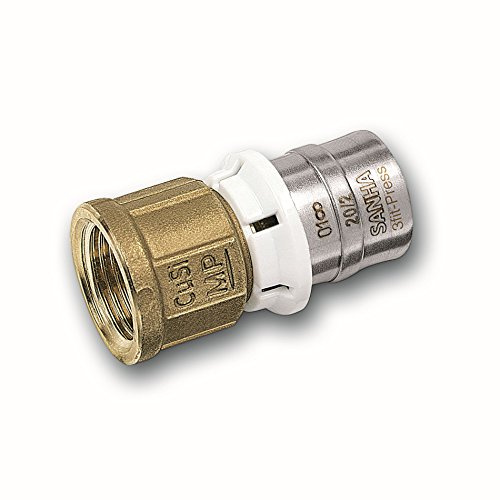 Alu-Verbundrohr Pressfitting bleifrei SANHA Übergangsmuffe mit IG 20 mm x 3/4 