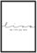 JUNIWORDS Poster mit/ohne Holzrahmen - Wähle ein Motiv - Live The Life You Love - Wähle eine Größe - 21 x 30 cm (S) mit Rahmen in Schwarz