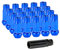 Lug Nuts Radmuttern Stahl M12x1,5 | Blau