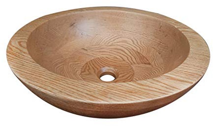 MyBer® Massivholzwaschbecken Holzwaschbecken Waschbecken Waschschale Massiveiche